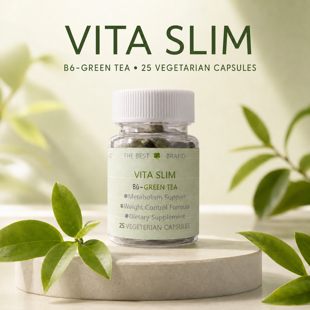 VITA SLIM B6 Green Tea, 25 вегетаријански капсули